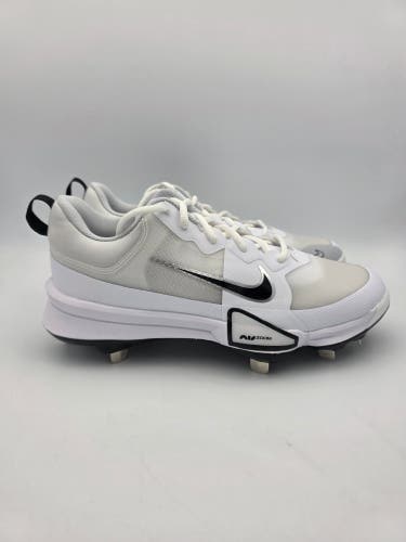 Nike Force Zoom Trout 9 Pro 'White Black' Baseball FB2907-102 Men's Size 8