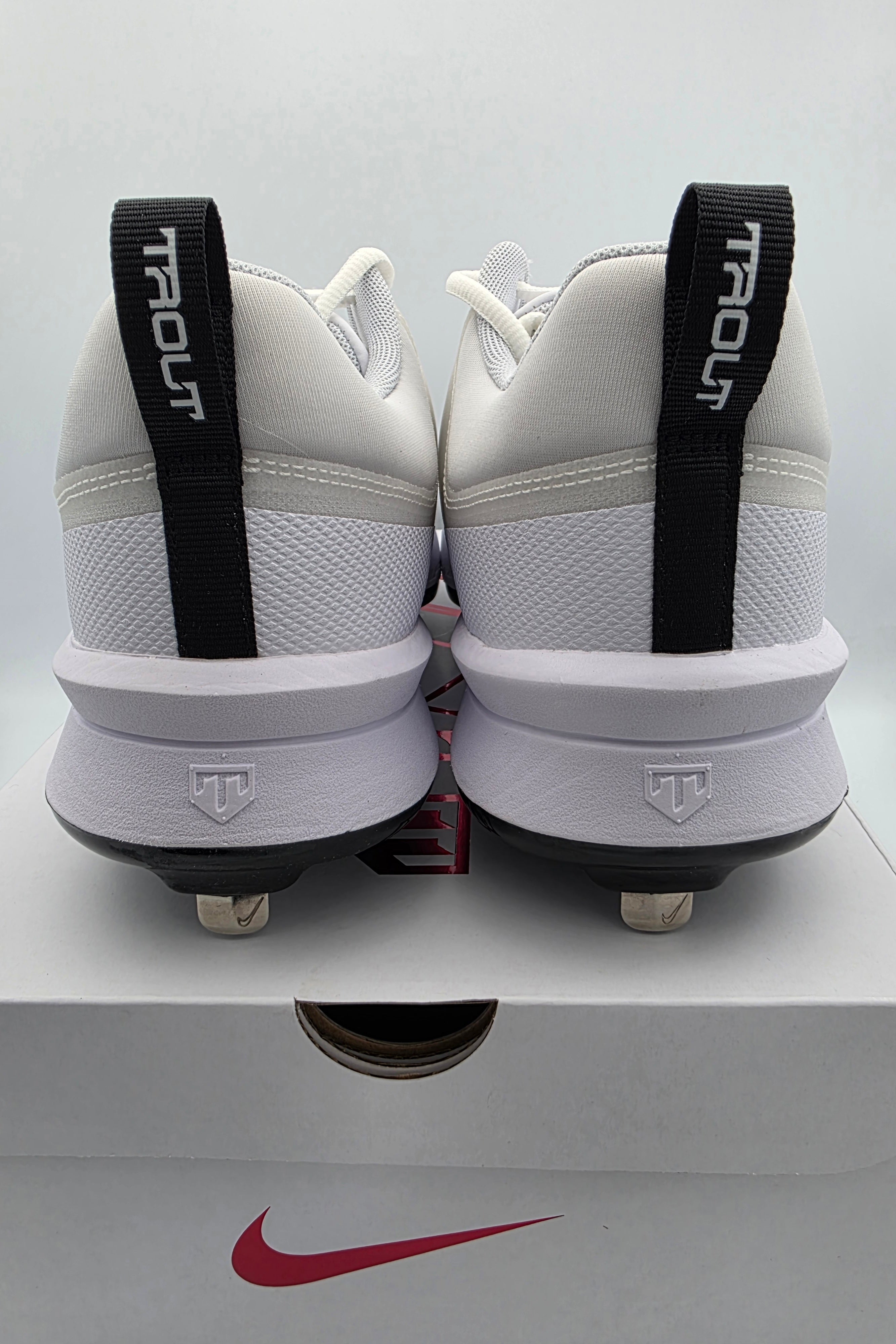 Mens Size 11 Nike Baseball Cleats Force Zoom Trout 9 Pro White Pure FB2907-102 Nike Force Zoom Trout 9 Pro Baseball Cleats Men 9.5 White  main image 2