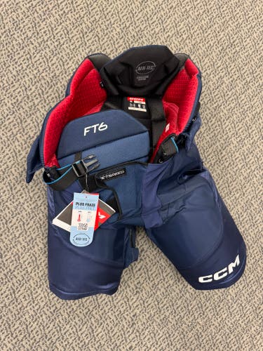 Senior Large Navy CCM JetSpeed FT6 Hockey Pants (New)