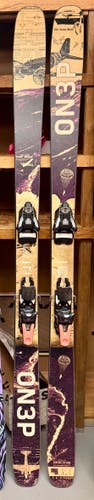 NEW 2025 All Mountain 181 cm ON3P Jeffrey Skis “Ripper Rocker” With Strive 14 Bindings