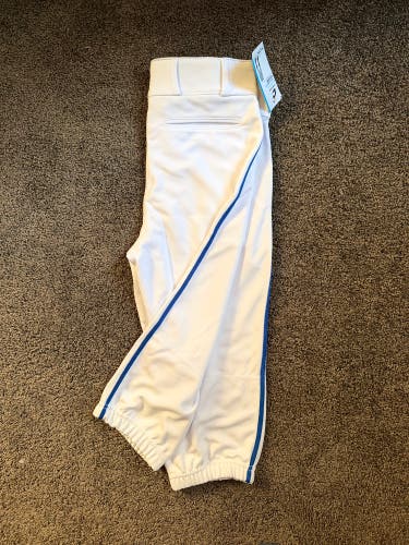 White with Royal Blue Piping -  Unisex XL Youth Champro Game Pants (New)
