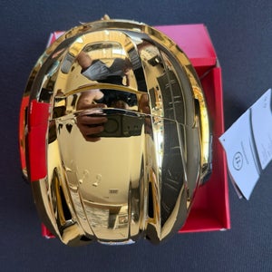 Vegas Golden Knights Gold Chrome Pro Stock Helmet – Warrior Covert PX2 (NEW)