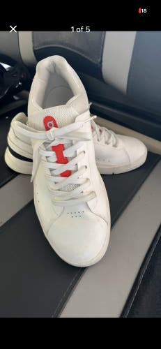 White Men's Size M 8.5 (W 9.5) Adult ON Cloud Shoes (Used)