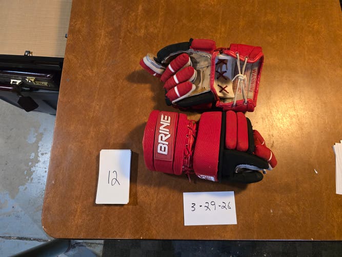 Vintage Brine L-35 Lacrosse Gloves #12