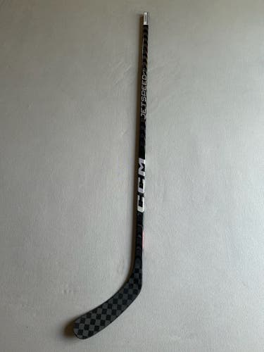 New 85 Flex P90 Senior CCM Jetspeed FT5 Pro Left Hand Pro Stock Hockey Stick - Chrome