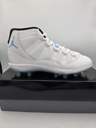 Nike Air Jordan 11 Retro TD White/Legend Blue Football Cleats Sz 10.5 HM7324-104