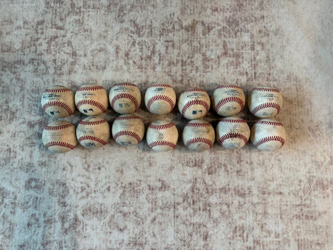 14 Used MLB/MiLB Baseballs ($4/each)