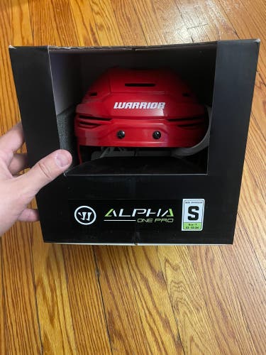 Small Warrior Alpha One Pro Helmet Pro Stock (New)