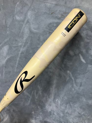 2025 Rawlings Icon Composite Bat BBCOR Certified (-3) Composite 30 oz 33" (Used)