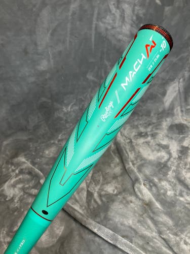 2024 Rawlings Mach AI Alloy Bat USSSA Certified (-10) Alloy 19 oz 29" (Used)