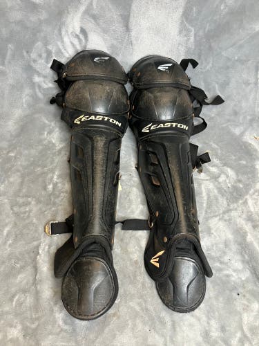 Black Intermediate Easton Catcher's Leg Guard (Used)