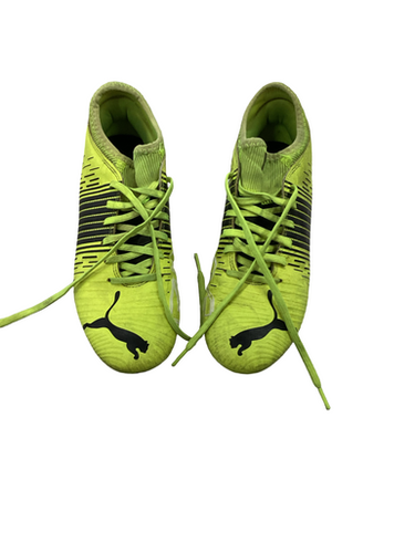 Used Puma FUTURE Soccer Cleats Yellow Junior 05.5 11613-S000178895