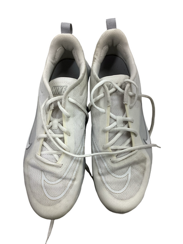 Used Nike HURACHE LAX Cleats Mens White Senior 12 11613-S000178901
