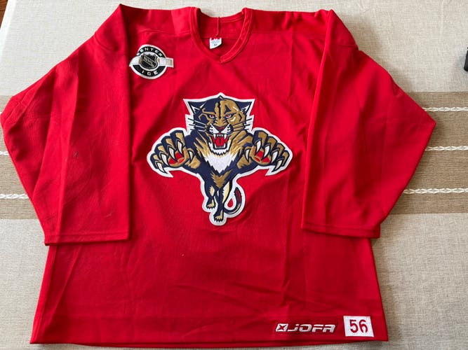 Florida Panthers Red Size 56 Men's Jofa Pro Stock Practice Jersey (New)