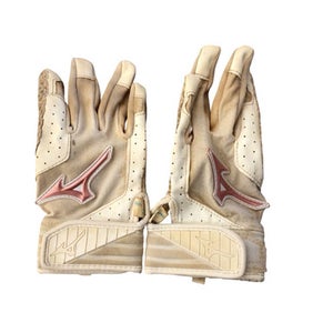 Used Mizuno BB/SB Batting Gloves White XXS 11760-S000089619