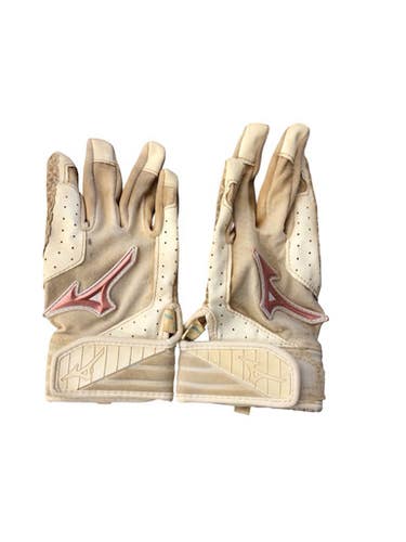 Used Mizuno BB/SB Batting Gloves White XXS 11760-S000089619