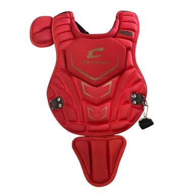 Used Champro CHEST PROTECTOR Catchers Chest Protector Red T-Ball 11760-S000089542