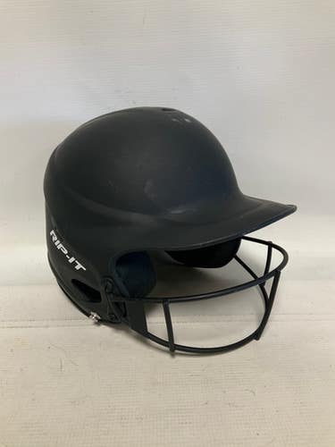 Used RIP-IT BLACK Batting Helmet w/Mask Black M/L 11823-S000037793