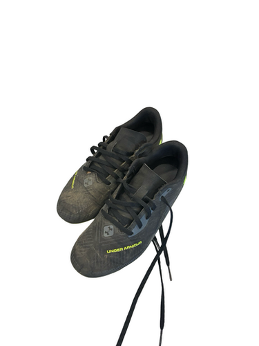 Used Under Armour LAX Cleats Boys Black Junior 06 11682-S000129708