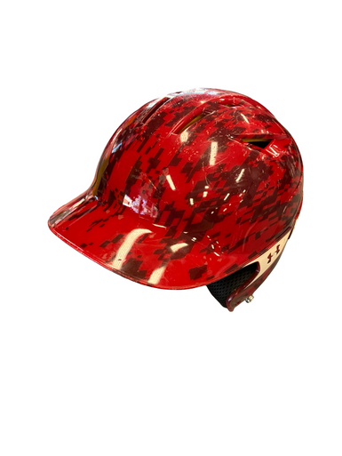 Used Under Armour HELMET Batting Helmet No Mask Red XS 11682-S000129677