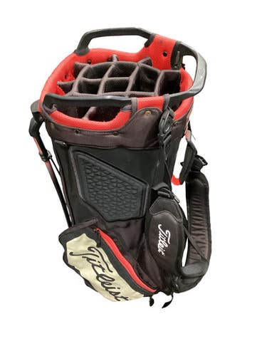 Used Titleist 14 WAY STAND BAG Mens Stand Bag Black And Red 11347-S000265814