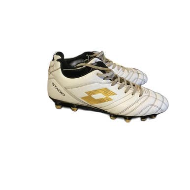 Used Lotto 219545-6WX Soccer Cleats White Senior 7.5 11730-S000070145