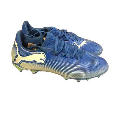 Used Puma 107939-01 Soccer Cleats Royal Blue Senior 7 11730-S000070144