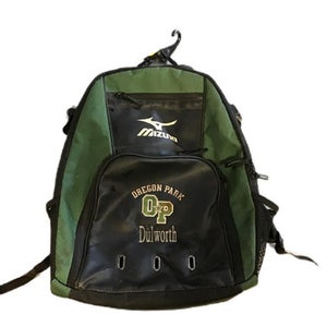 Used Mizuno Baseball Player Backpack Dark Green 11730-S000070162