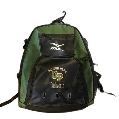 Used Mizuno Baseball Player Backpack Dark Green 11730-S000070162