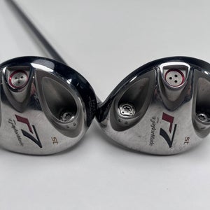 TaylorMade R7 Steel 5 & 7 Fairway Wood Set 18* 21* REAX 70g Regular RH