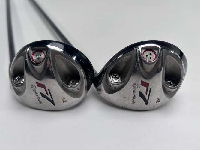 TaylorMade R7 Steel 5 & 7 Fairway Wood Set 18* 21* REAX 70g Regular RH