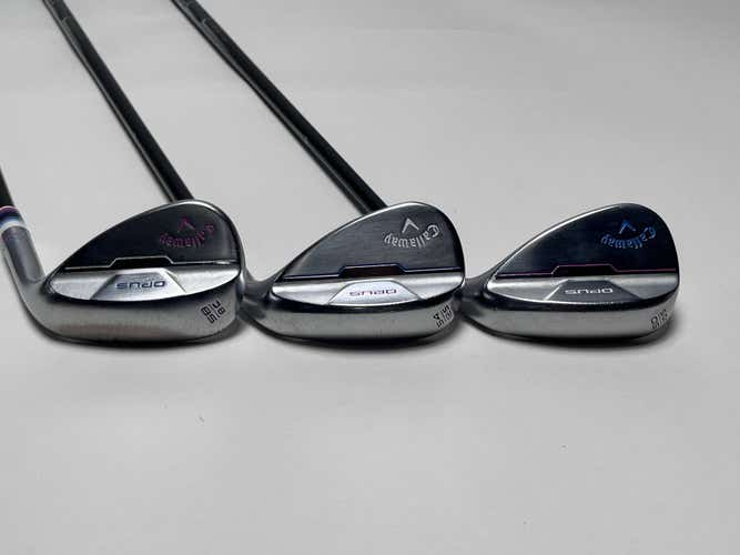 Callaway Opus Brushed Chrome Wedge Set 50*10 | 54*12 | 58*8 MMT Tour XStiff RH