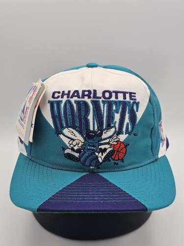NEW Vintage Charlotte Hornets Logo Athletic NBA Sports Hat New With Tag Snapback