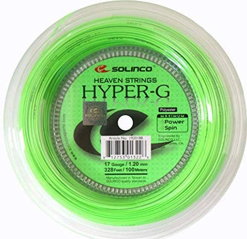 Solinco Hyper-G Co-Polyester Tennis String Mini Reel 328 ft - Extreme Spin,...