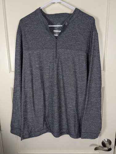 Swannies Pullover 1/4 Zip Stretch Performance Golf Men's Size: 2XL Gray