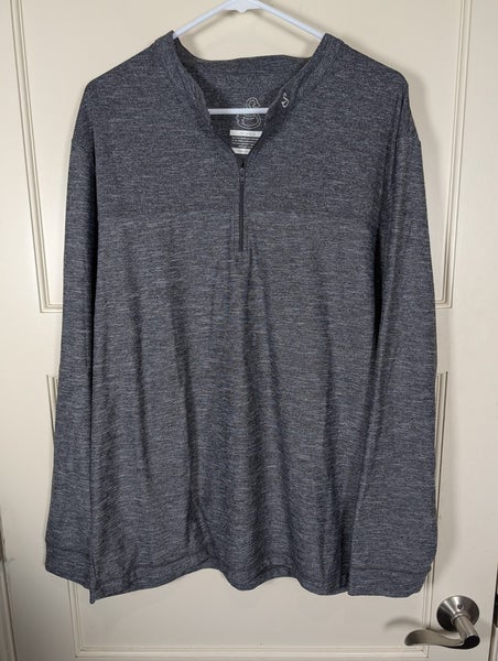 Swannies Pullover 1/4 Zip Stretch Performance Golf Men's Size: 2XL Gray