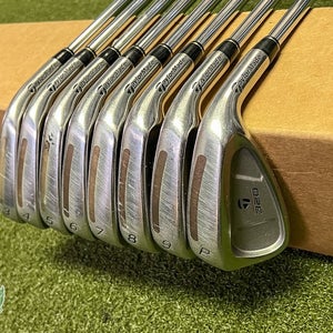 Used Right Handed TaylorMade 320 Irons 3-PW 80g Regular Flex Steel Golf Set