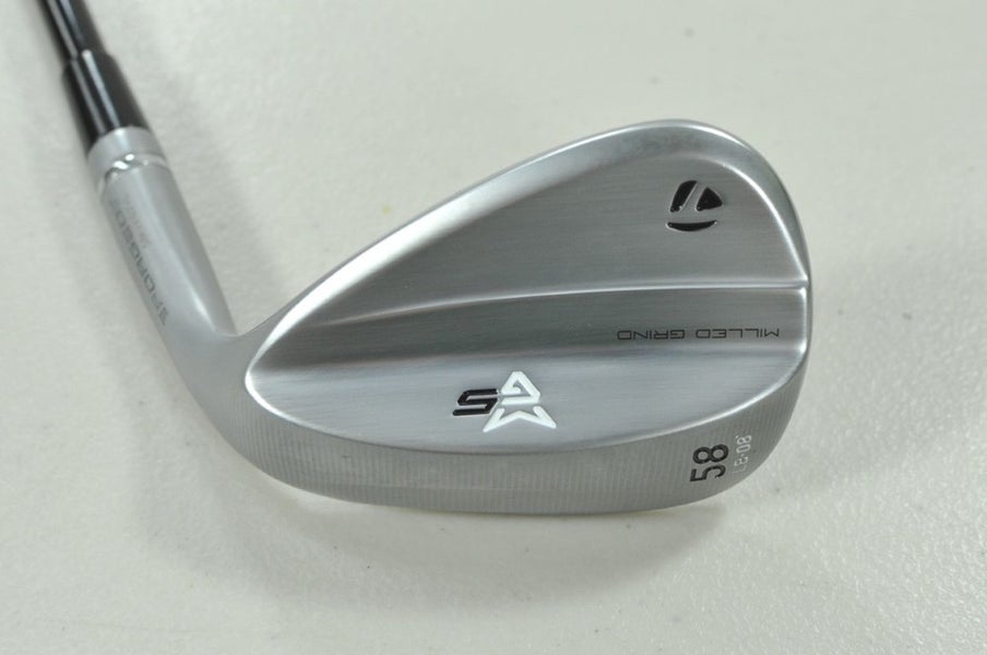 TaylorMade Milled Grind 5 Chrome 58*-08 Wedge RH MMT 75g Stiff Graphite # 211461