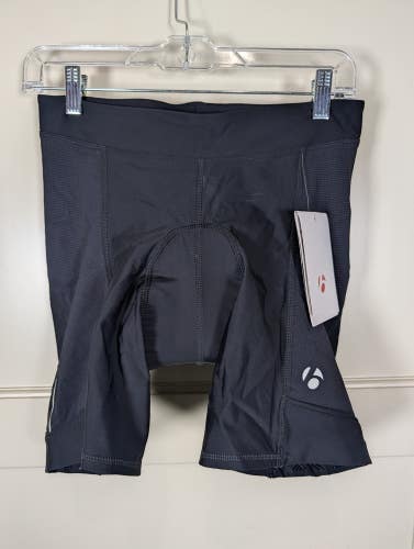 Bontrager Womens Sonic 8" Cycling Shorts L NWT Compression Padded Black Fitness