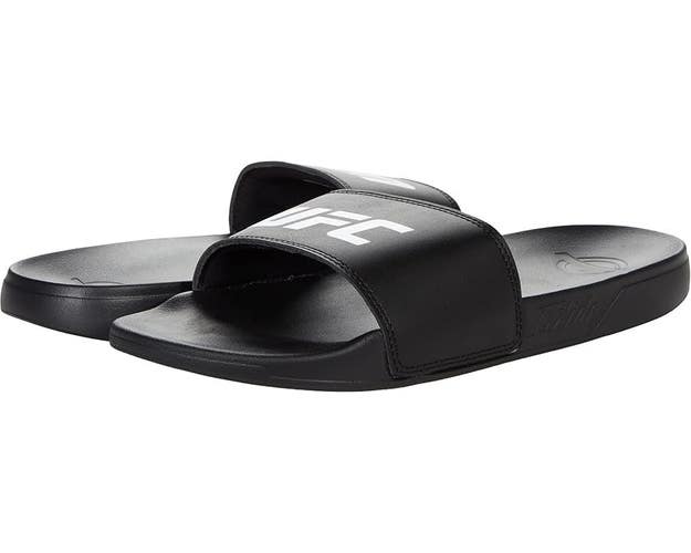 UFC Octagon Sandals Men's US 5 Black Slip On Round Toe Comfort Slide JOBB712