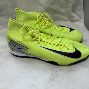 Mens Adult Size 10 Nike Air Zoom Mercurial Indoor Soccer Cleats. Bright Green
