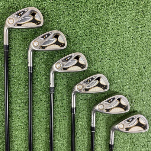 Taylormade R7 Draw 4-9 Iron Set Reax Graphite Regular Flex 55g Left Handed