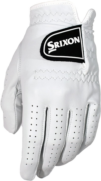 NEW Srixon Premium Cabretta Leather White/Black Golf Glove Men's Medium (M)