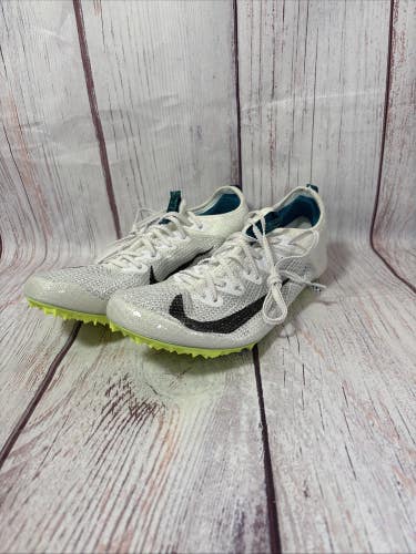 Sz 8.5 Nike Zoom Superfly Elite 2 Sprint Track Spikes White FZ9662-100 Mens