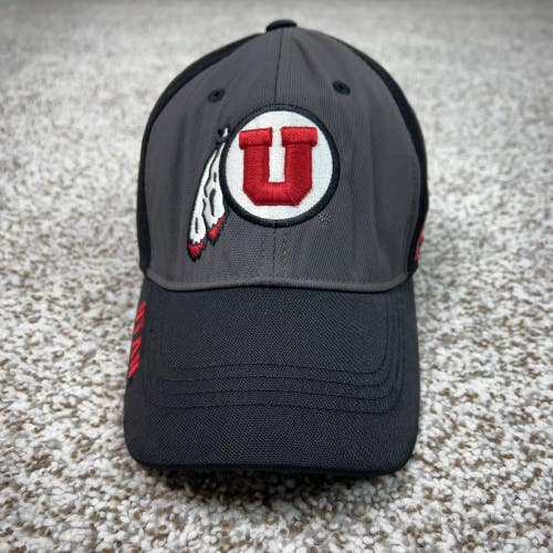 Utah Utes Hat Cap Strap Back Mens One Size Black Gray NCAA College Football