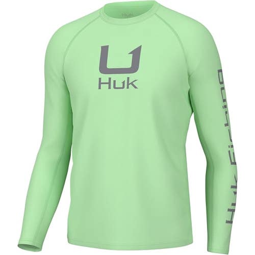 HUK Icon T-Shirt Men Patina Graphic Print Performance Fishing Long Sleeve DSGL34