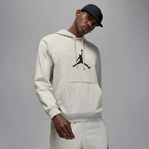 Jordan Sport Crossover Hoodie Men's Gray Heather Fleece Pullover Active DSGL102