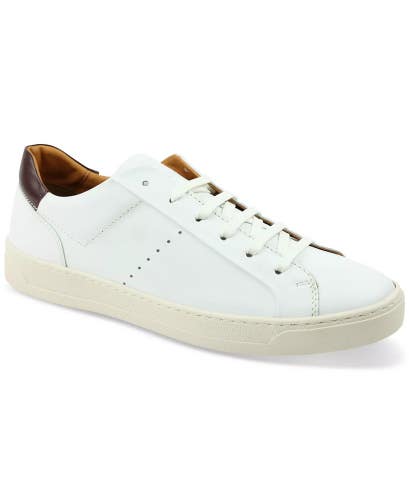 Bruno Magli Dante BM1DANG0P Men's US 7.5 White Leather Lifestyle Shoes RHS7940