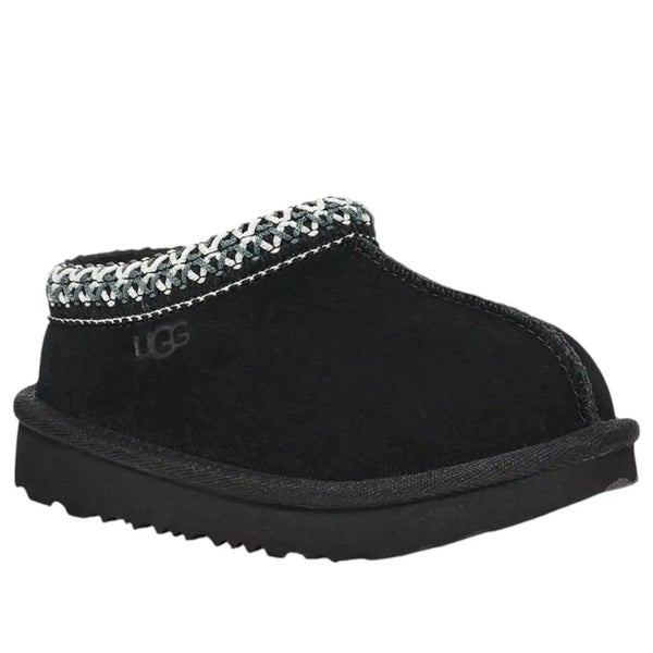 UGG Tasman II 1019066T-BLK Slippers Toddlers 5 Black Suede Slip-On Shoes RHS7960