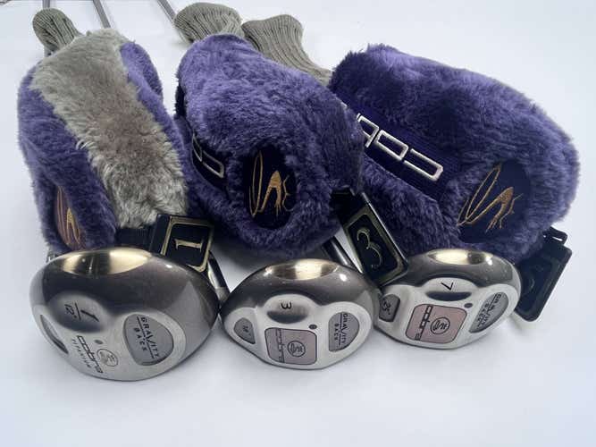 Cobra Gravity Back Wood Set DR 3 7 | 12* 18* 25* Cobra Airweight Ladies RH HC